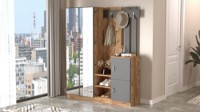 Прихожая Hanah Home Dd8-Aa Atlantic Pine Anthracite фото №3 — интернет-магазин Desire.md