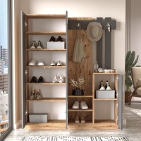 Прихожая Hanah Home Dd8-Aa Atlantic Pine Anthracite фото №4 — интернет-магазин Desire.md