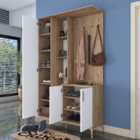 Прихожая Rani EA109 - 2695 Walnut White фото №3 — интернет-магазин Desire.md