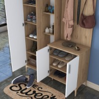 Прихожая Rani EA109 - 2695 Walnut White фото №5 — интернет-магазин Desire.md