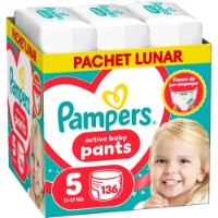 Scutece-chiloți Pampers Active Baby Pants 5 Unisex 136pcs