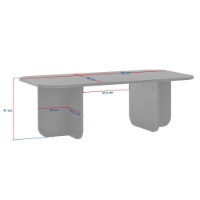Măsuţă cafea Hanah Home Akira Travertine imaginea #6 — magazin online Desire.md