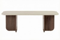 Măsuţă cafea Hanah Home Akira Travertine Venezia Walnut imaginea #3 — magazin online Desire.md