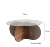 Măsuţă cafea Hanah Home Bubble Walnut imaginea #7 — magazin online Desire.md