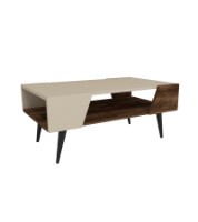 Măsuţă cafea Hanah Home Aren  Beige Light Walnut imaginea #4 — magazin online Desire.md