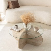 Măsuţă cafea Hanah Home Bubble Travertine imaginea #6 — magazin online Desire.md