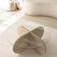 Măsuţă cafea Hanah Home Bubble Travertine imaginea #8 — magazin online Desire.md