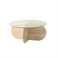 Măsuţă cafea Hanah Home Bubble Travertine imaginea #9 — magazin online Desire.md