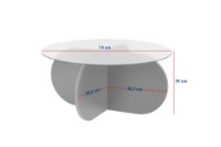 Măsuţă cafea Hanah Home Aeris Sapphire Oak Fume imaginea #7 — magazin online Desire.md