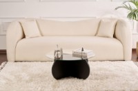 Măsuţă cafea Hanah Home Aeris Wood Black Transparent imaginea #2 — magazin online Desire.md