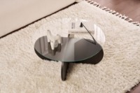 Măsuţă cafea Hanah Home Aeris Wood Black Transparent imaginea #3 — magazin online Desire.md