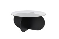 Măsuţă cafea Hanah Home Aeris Wood Black Transparent imaginea #6 — magazin online Desire.md