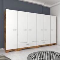 Гардероб Rani F4 White Walnut фото №3 — интернет-магазин Desire.md