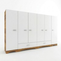 Гардероб Rani F4 White Walnut фото №6 — интернет-магазин Desire.md