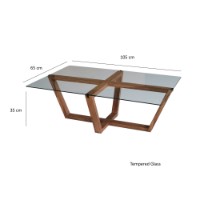 Măsuţă cafea Hanah Home Amalfi Walnut imaginea #10 — magazin online Desire.md