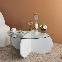 Măsuţă cafea Hanah Home Bubble White