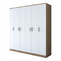 Гардероб Rani BA114 Walnut White фото №5 — интернет-магазин Desire.md