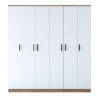 Гардероб Rani BA114 Walnut White фото №6 — интернет-магазин Desire.md