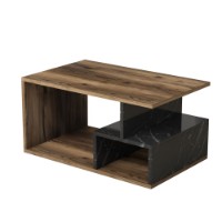 Măsuţă cafea Hanah Home Arte 2040 Dark Walnut Black Marble imaginea #5 — magazin online Desire.md