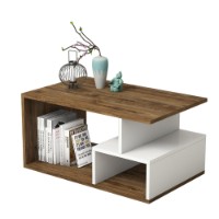 Măsuţă cafea Hanah Home Arte 2042 Dark Walnut White imaginea #4 — magazin online Desire.md