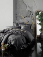 Lenjerie de pat Cotton Box King Anthracite
