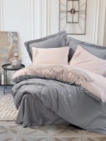 Lenjerie de pat Cotton Box Sheen Grey Powder