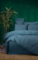 Lenjerie de pat Cotton Box Sante Petrol Blue