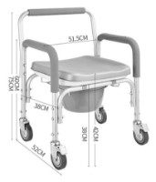 Scaun-WC 4Life AT48 Mobile Black imaginea #2 — magazin online Desire.md