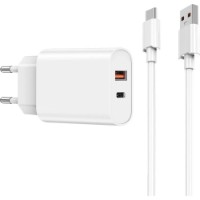 Зарядное устройство WiWU Wi-U002 USB to Type-C White