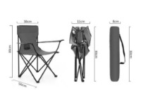 Scaun pliant pentru camping 4Life AT111 Black imaginea #3 — magazin online Desire.md