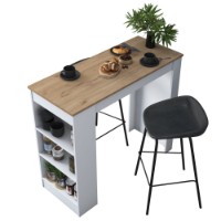 Барный стол Rani JA103 Walnut White фото №3 — интернет-магазин Desire.md