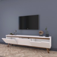 Comodă TV Rani D1 White Walnut imaginea #4 — magazin online Desire.md