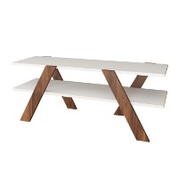 Тумба под ТВ Hanah Home Basic White Walnut фото №4 — интернет-магазин Desire.md