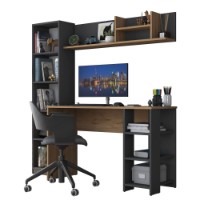 Письменный стол Rani HA125 Walnut Anthracite фото №5 — интернет-магазин Desire.md