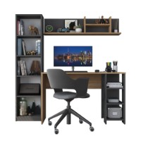 Письменный стол Rani HA125 Walnut Anthracite фото №6 — интернет-магазин Desire.md