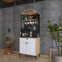 Bufet Rani JE157 Walnut White imaginea #2 — magazin online Desire.md