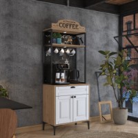 Bufet Rani JE157 Walnut White imaginea #3 — magazin online Desire.md