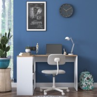 Masa de birou Rani HA113 Oak White imaginea #3 — magazin online Desire.md