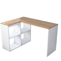 Masa de birou Rani HA113 Oak White imaginea #9 — magazin online Desire.md