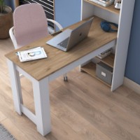 Masa de birou Rani HA106 White Walnut imaginea #3 — magazin online Desire.md