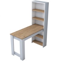 Masa de birou Rani HA106 White Walnut imaginea #5 — magazin online Desire.md