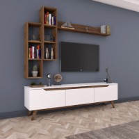 Comodă TV Rani D1 - M16 White Walnut imaginea #2 — magazin online Desire.md