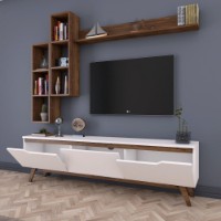 Comodă TV Rani D1 - M16 White Walnut imaginea #4 — magazin online Desire.md