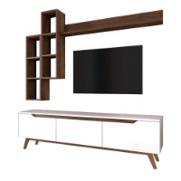 Comodă TV Rani D1 - M16 White Walnut imaginea #6 — magazin online Desire.md