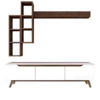 Comodă TV Rani D1 - M16 White Walnut imaginea #8 — magazin online Desire.md