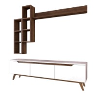 Comodă TV Rani D1 - M16 White Walnut imaginea #9 — magazin online Desire.md