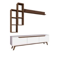 Comodă TV Rani D1 - M16 White Walnut imaginea #10 — magazin online Desire.md