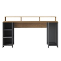 Masa de birou Rani HA110 Walnut Anthracite imaginea #6 — magazin online Desire.md