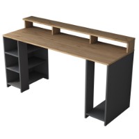 Masa de birou Rani HA110 Walnut Anthracite imaginea #7 — magazin online Desire.md