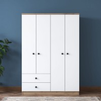 Garderoba Rani BA108 Walnut White imaginea #2 — magazin online Desire.md